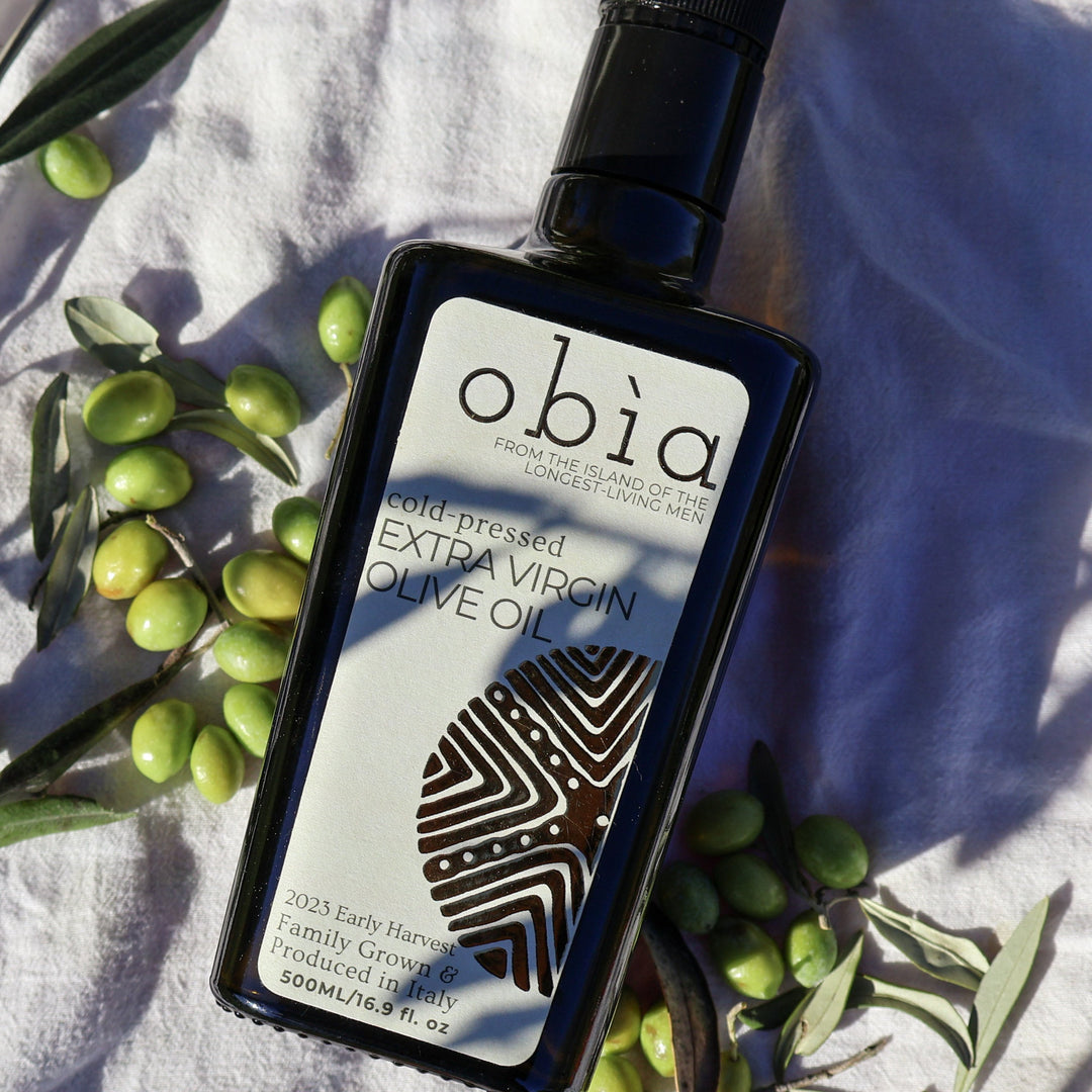 photo of Obìa Sardinian extra virgin olive oil 16.9 fl oz glass bottle